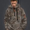 Men’S Snake Pattern Camouflage Zip-Up Hoodie, 10.23 oz Heavy Long-Sleeve Pullover with Pockets for Outdoor Sports.