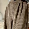 Women’s Wide-Leg Pants – Korean Street Style – Fashion Corduroy Loose Button-Up Trousers for Autumnu002FWinter – ASD