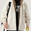 Pearson OBM Unisex – Couple – Casual – Vintage Industrial Vintage Jacket – Zip-up with Buttoned Cuffs, Relaxed Fit, Machine-washable Outer Layer for Daily Use or Office – Black Coat, Versatile Jacket, Dropped Shoulders, Sturdy Construction, Relaxed